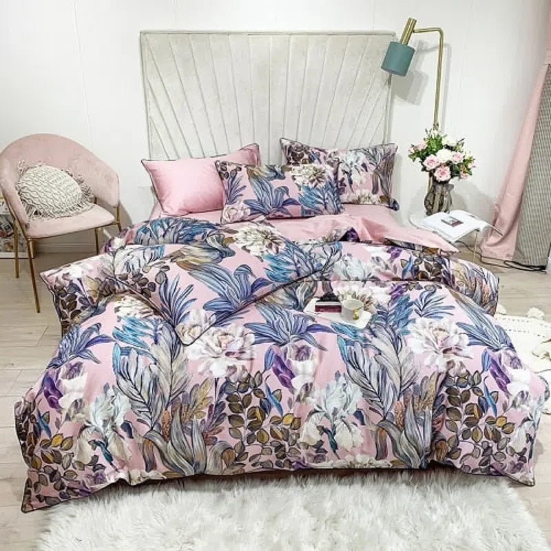 Conjunto de Roupas de Cama Algodão Egípcio Luxury Confort 4 Peças - Nidus
