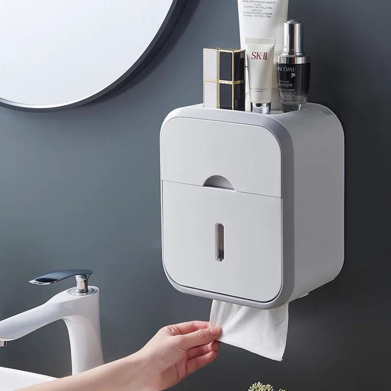 Caixa Para Papel Higiênico - Com Suporte Para Celular - Nidus