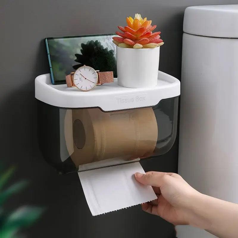Caixa Para Papel Higiênico - Com Suporte Para Celular - Nidus