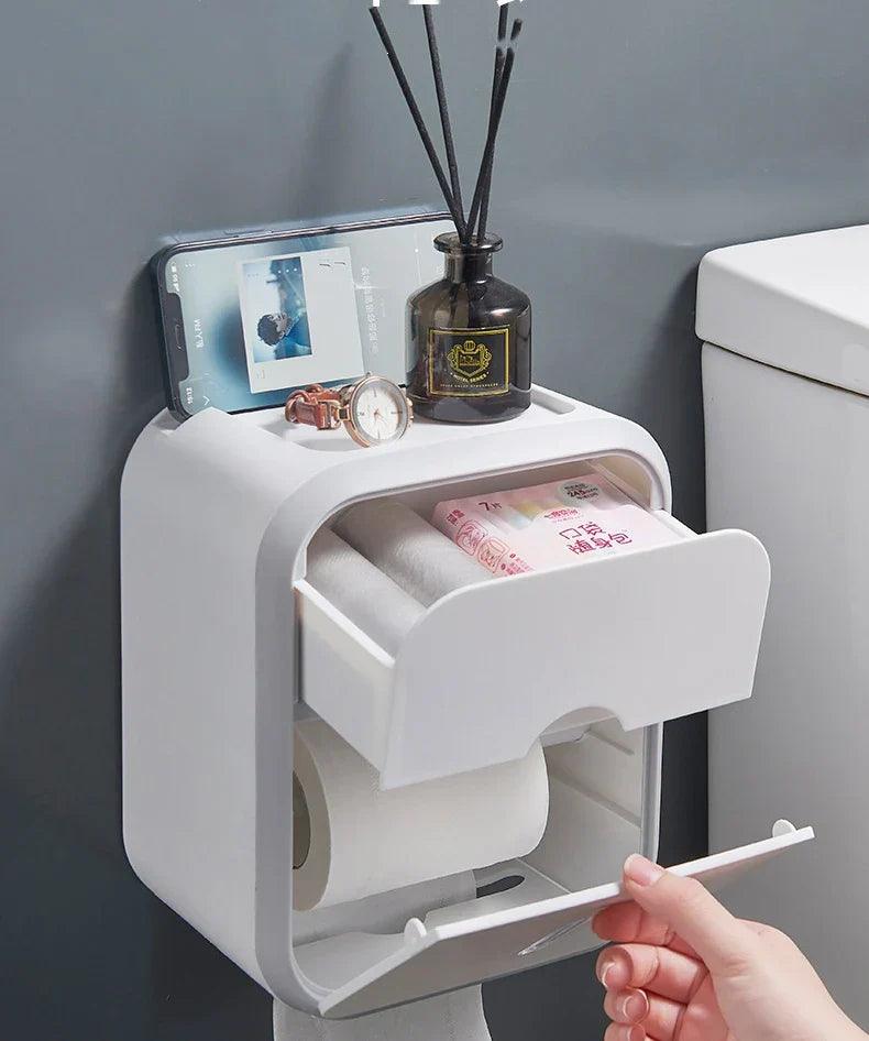 Caixa Para Papel Higiênico - Com Suporte Para Celular - Nidus