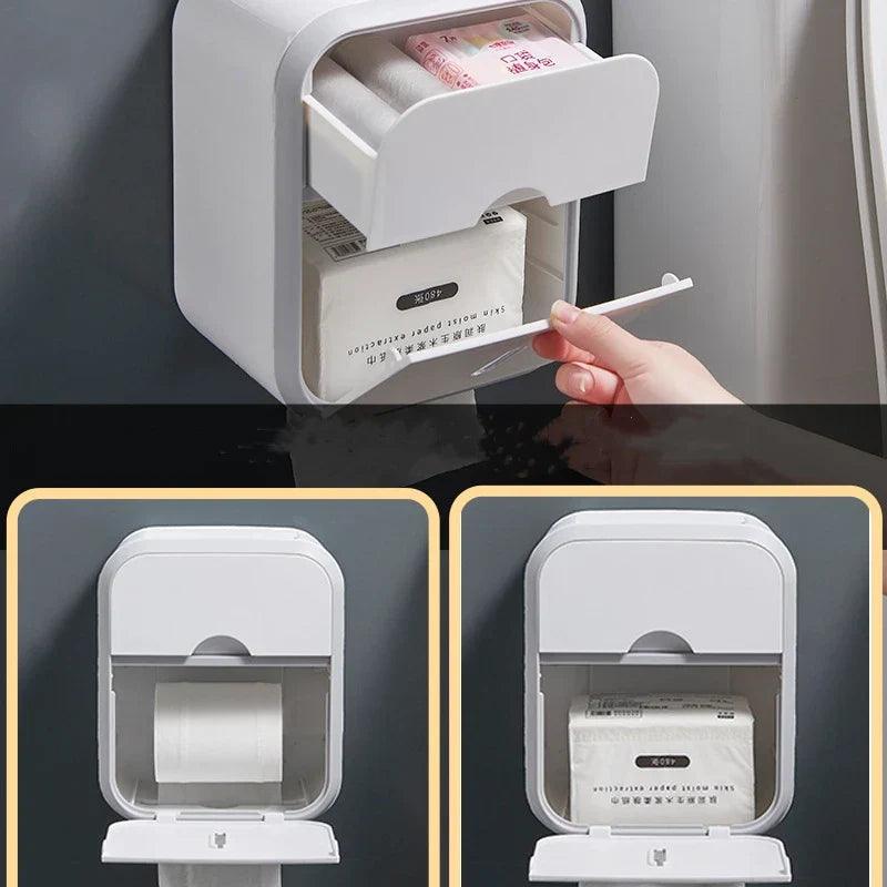 Caixa Para Papel Higiênico - Com Suporte Para Celular - Nidus