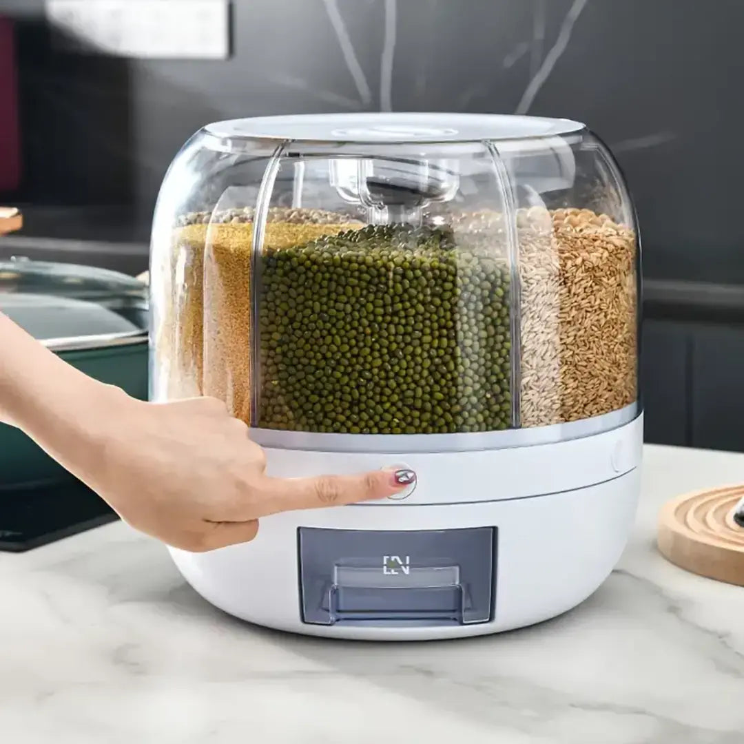 Dispenser de Cereais Giratório com 6 Divisórias - Nidus