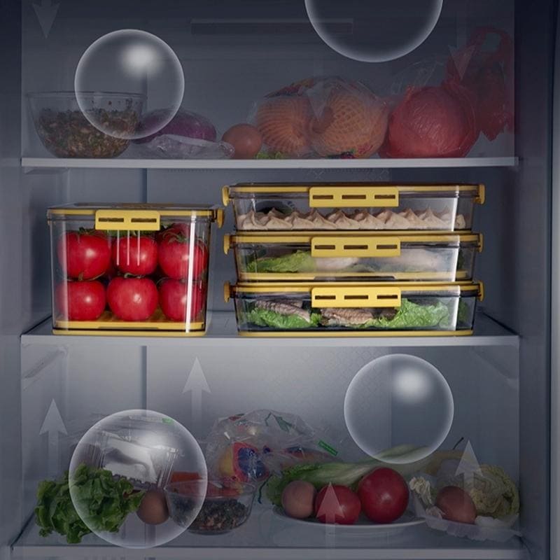 Organizador de Geladeira Premium com Tampa e Marcador de Data - Nidus