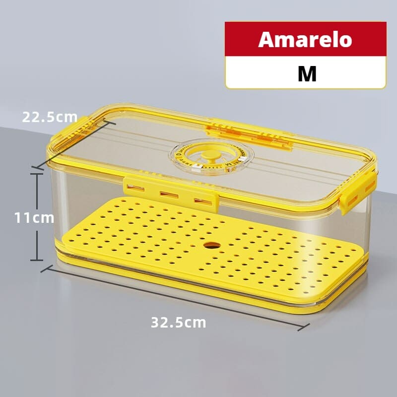 Organizador de Geladeira Premium com Tampa e Marcador de Data - Nidus