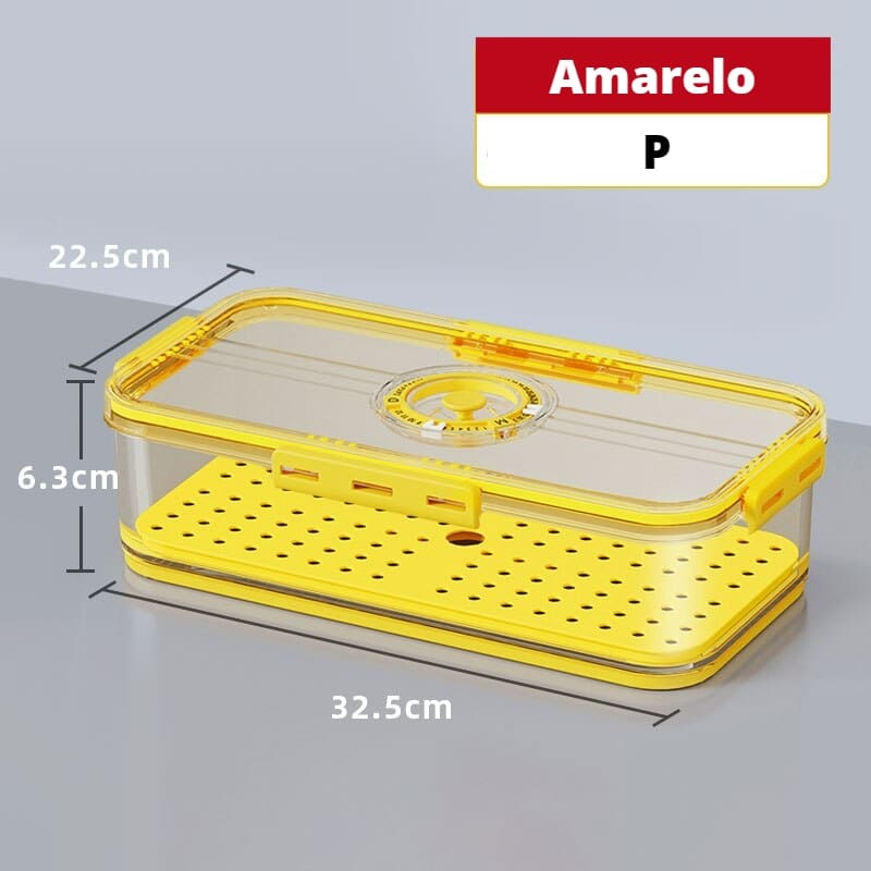 Organizador de Geladeira Premium com Tampa e Marcador de Data - Nidus