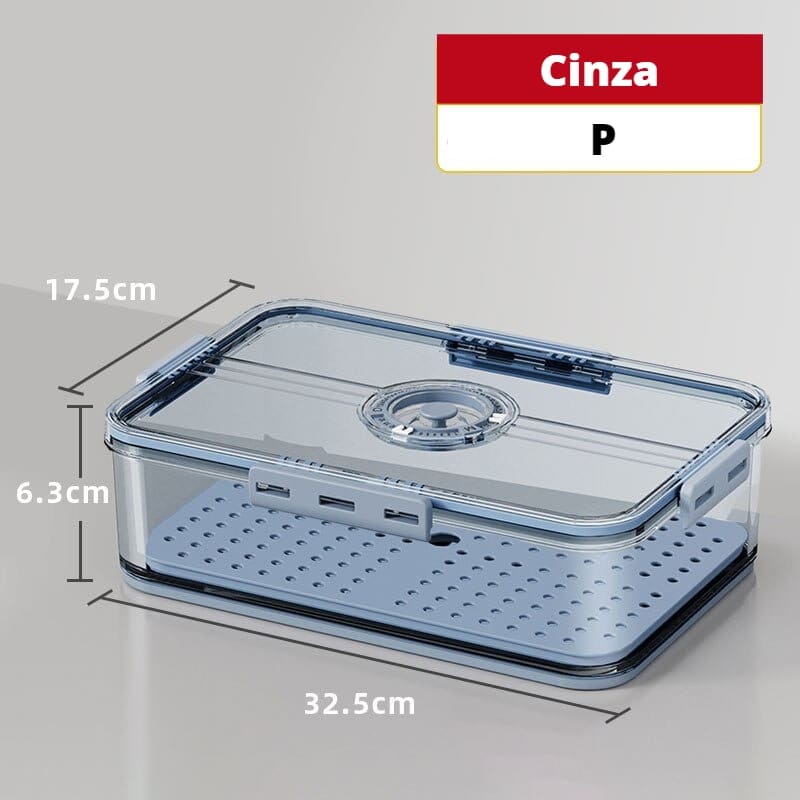 Organizador de Geladeira Premium com Tampa e Marcador de Data - Nidus