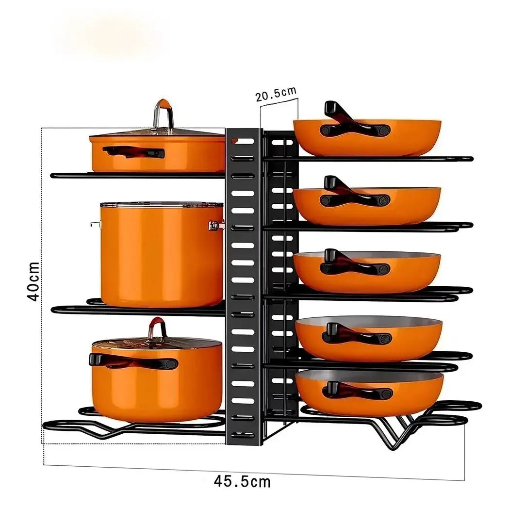 Organizador Rack para Panelas com 8 Camadas - Nidus