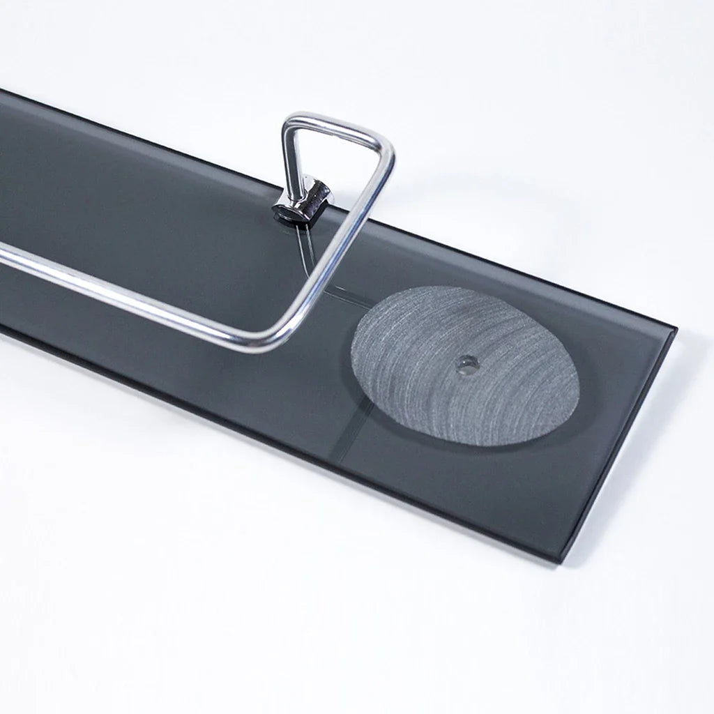Porta shampoo reto com saboneteira em vidro 40x10cm - Nidus