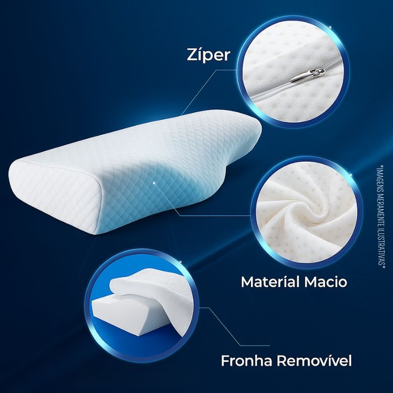 Cervical OrtoSupport: Travesseiro Ergonômico