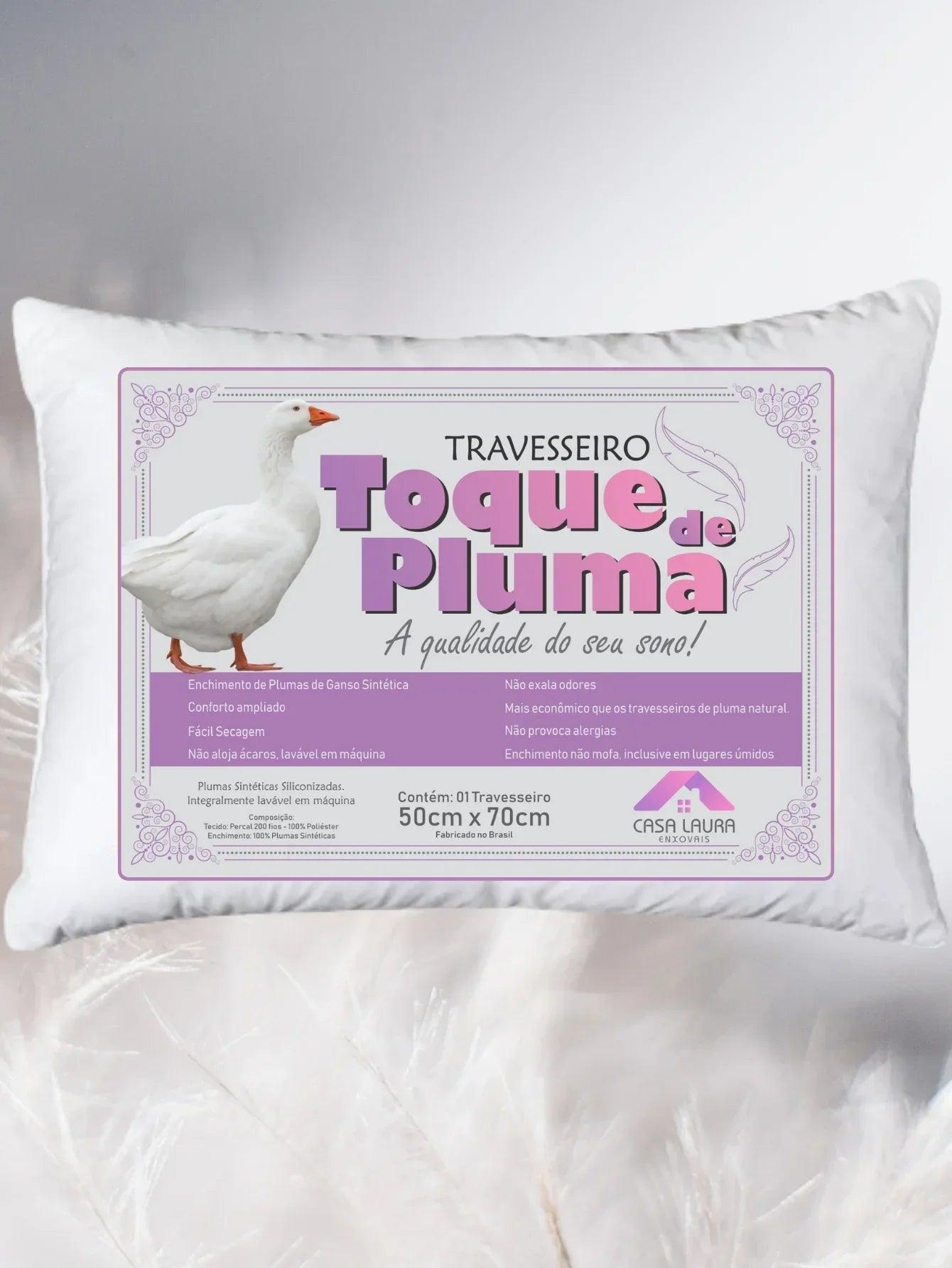 Kit 2 Travesseiros de Pluma de Ganso – Conforto Premium para Seu Descanso | NIDUS House