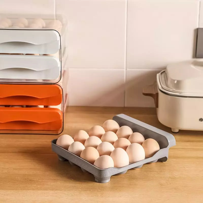 Organizador de Geladeira com Gaveta Dupla para Ovos - Nidus