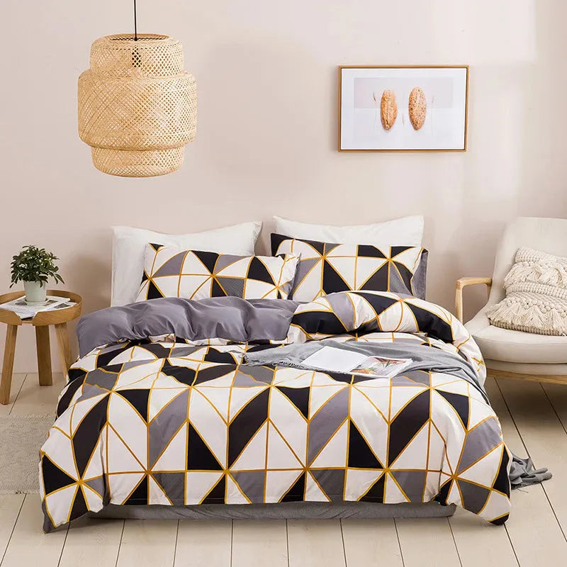 Conjunto De Cama Com Estampa Geométrica - Nidus House