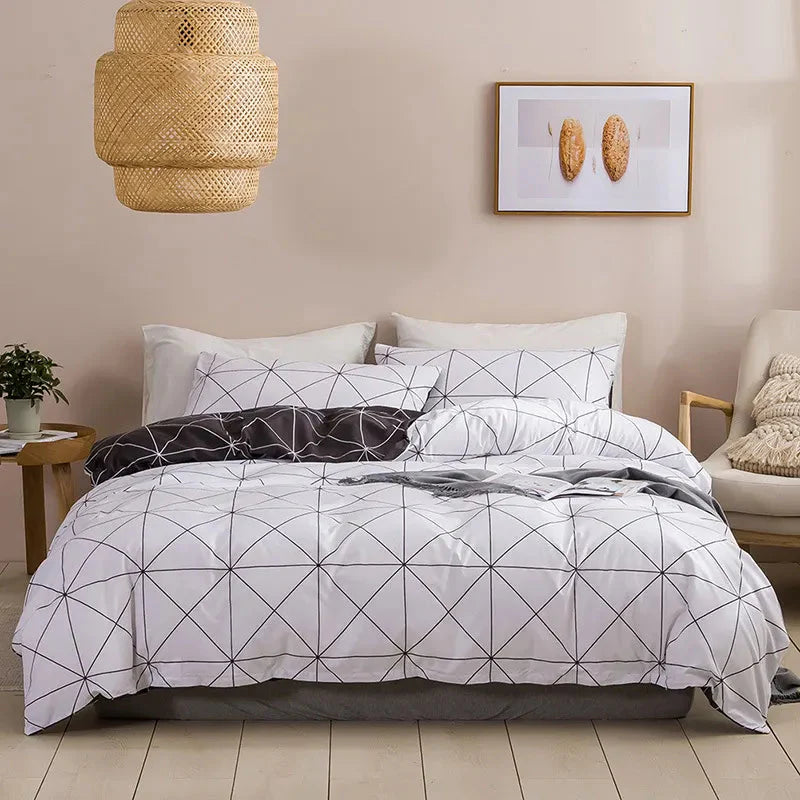 Conjunto De Cama Com Estampa Geométrica - Nidus House