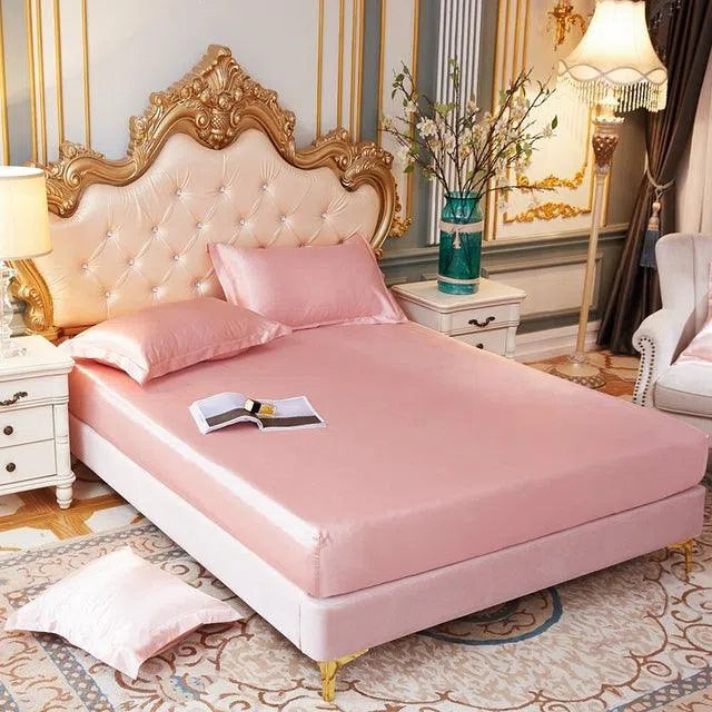Conjunto Sleep Luxury™ /  Jogo de Lençol em Seda Cetim + Fronhas -Nidus