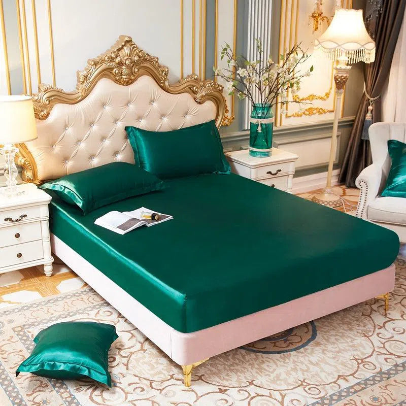 Conjunto Sleep Luxury™ /  Jogo de Lençol em Seda Cetim + Fronhas -Nidus