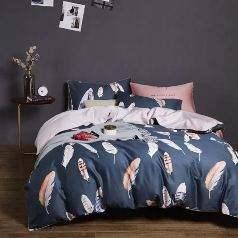 Conjunto de Roupas de Cama Algodão Egípcio Luxury Confort 4 Peças - Nidus