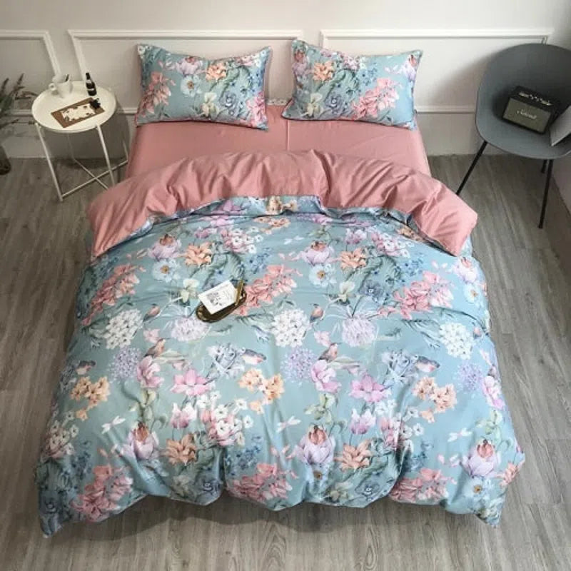 Conjunto de Roupas de Cama Algodão Egípcio Luxury Confort 4 Peças - Nidus