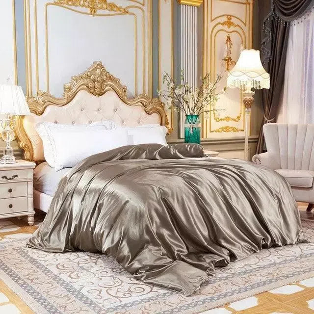 Conjunto de Roupas de Cama de Cetim Funnry 4 Peças Super Soft - Nidus