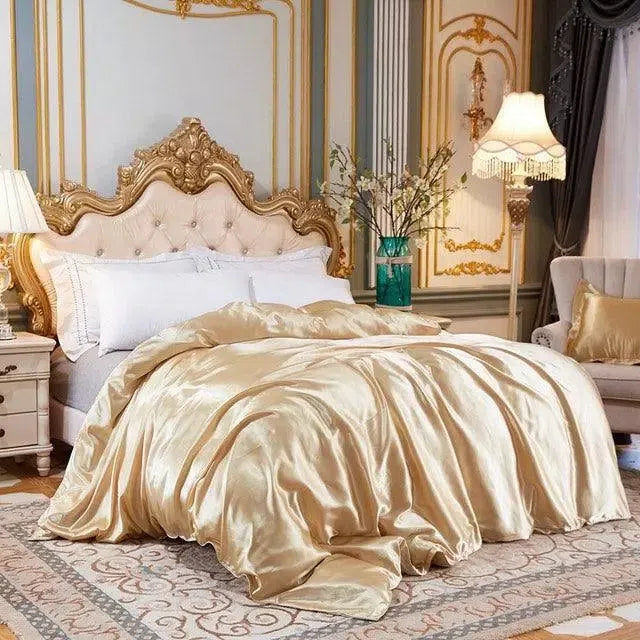 Conjunto de Roupas de Cama de Cetim Funnry 4 Peças Super Soft - Nidus