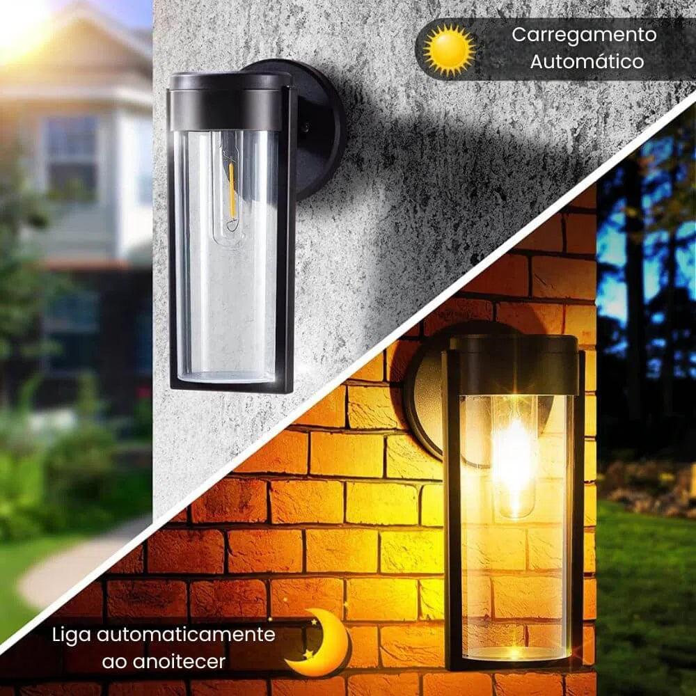 Luminária Led Solar de Parede - Lavinlight