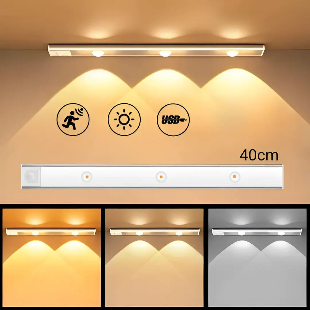 Luminária LED Ultra Fina com Sensor de Movimento - Nidus
