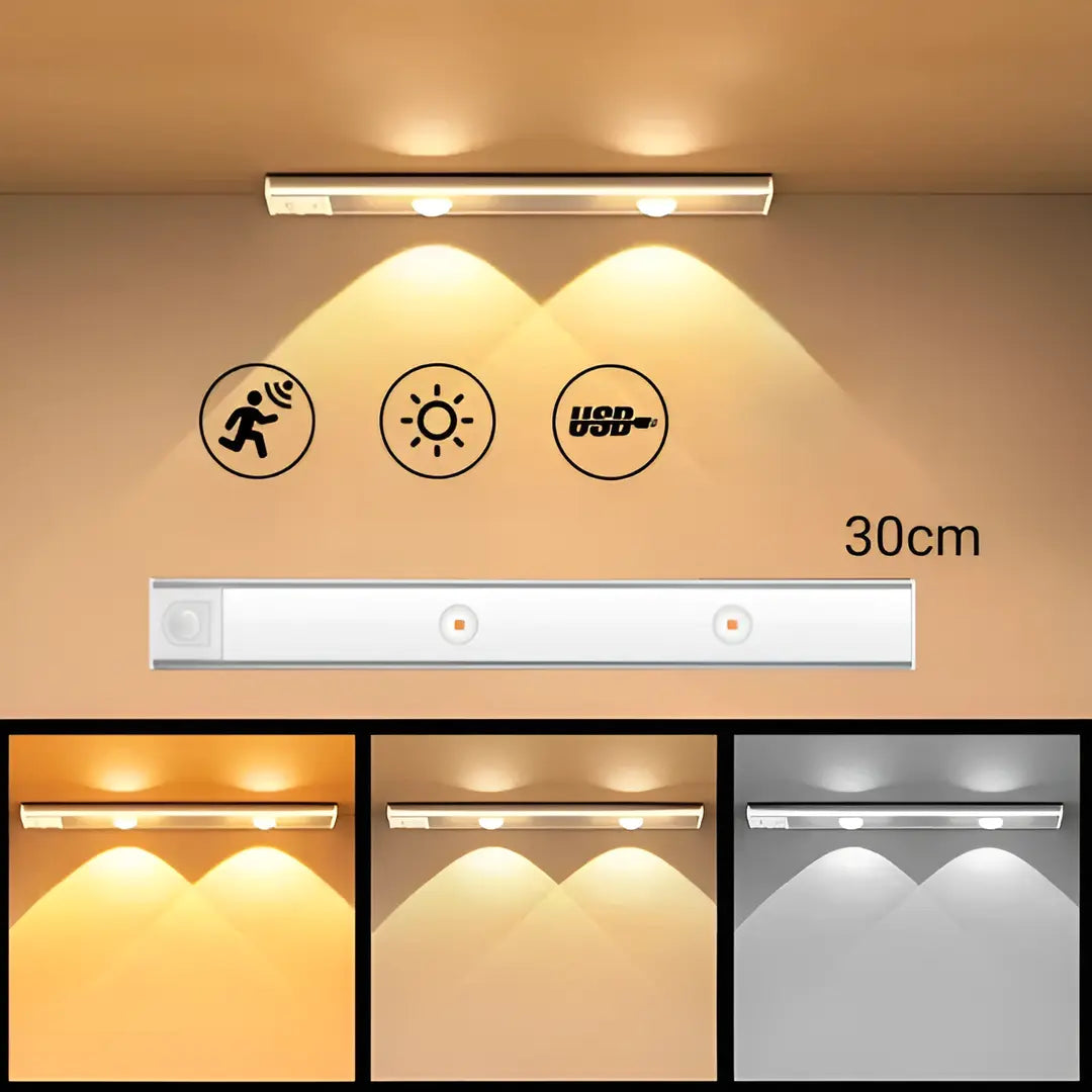 Luminária LED Ultra Fina com Sensor de Movimento - Nidus