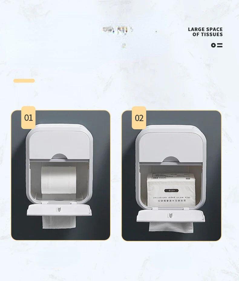 Caixa Para Papel Higiênico - Com Suporte Para Celular - Nidus