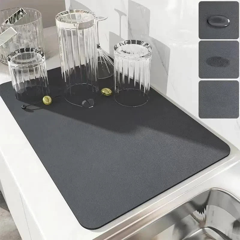 Tapete Escorredor de Louça Ultra Absorvente Nidus House — Antiderrapante e Lavável