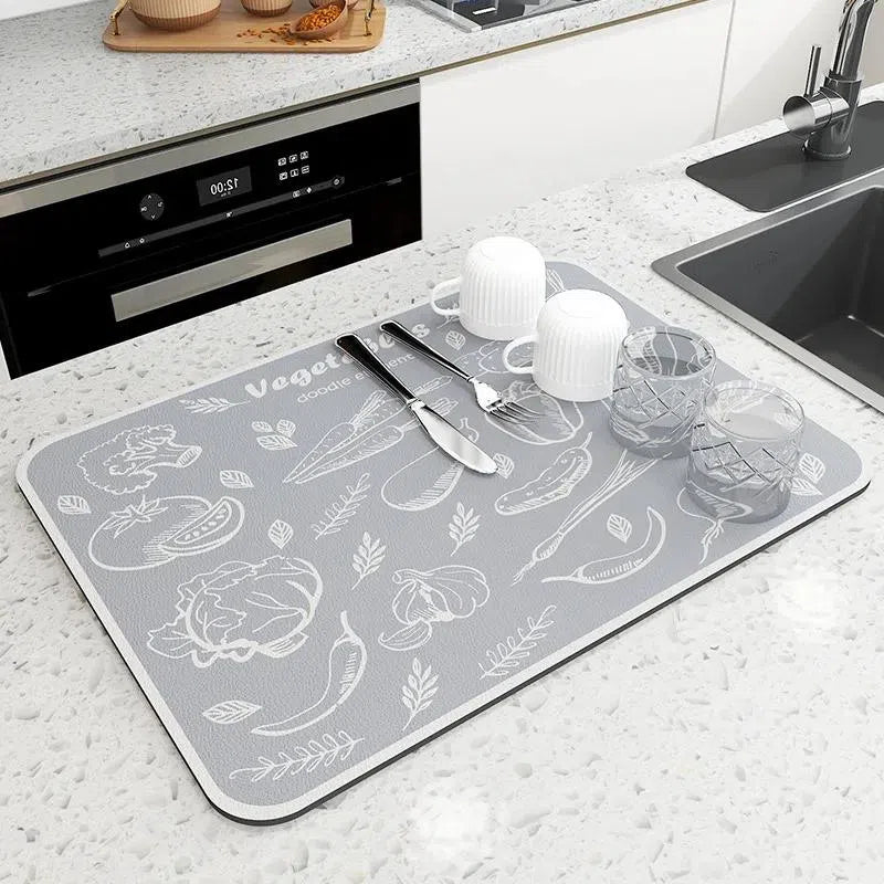 Tapete Escorredor de Louça Ultra Absorvente Nidus House — Antiderrapante e Lavável