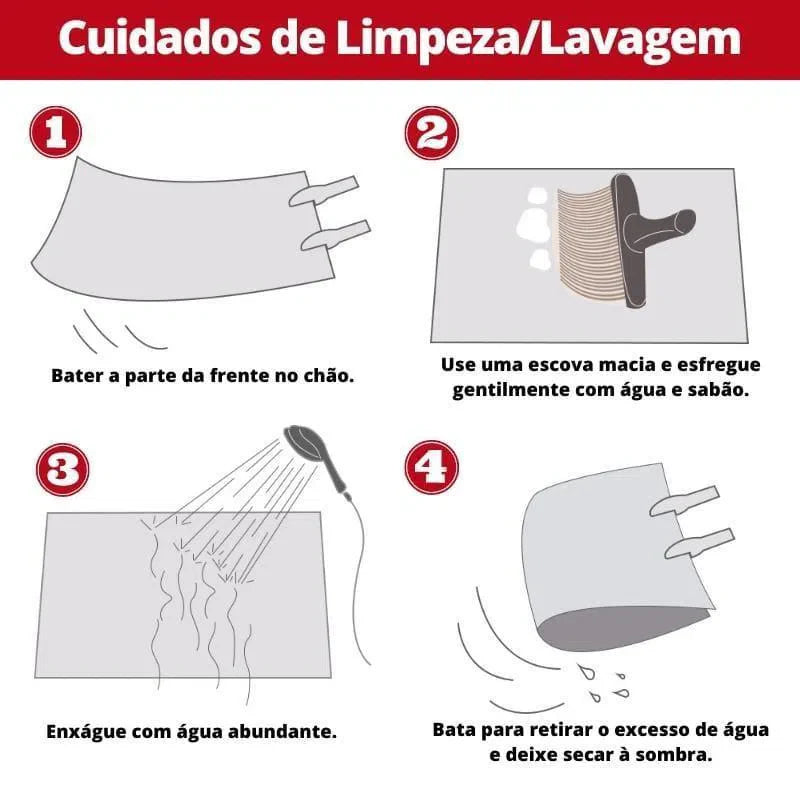 Tapete Felpudo Liso Creme Nidus House — Macio, Antiderrapante e Laváve