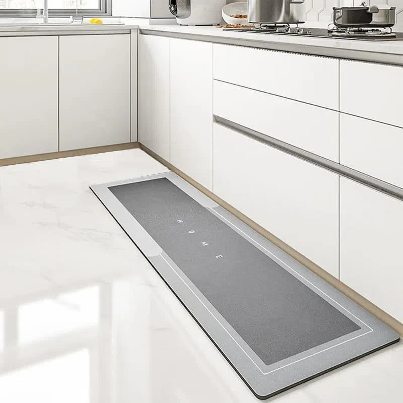 Tapete para Cozinha Antiderrapante Absorvente Nidus House — Microfibra Premium, Lavável