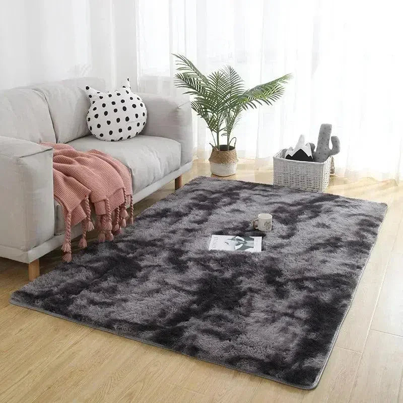Tapete Felpudo Tie-Dye Nidus House — Macio, Antiderrapante e Lavável