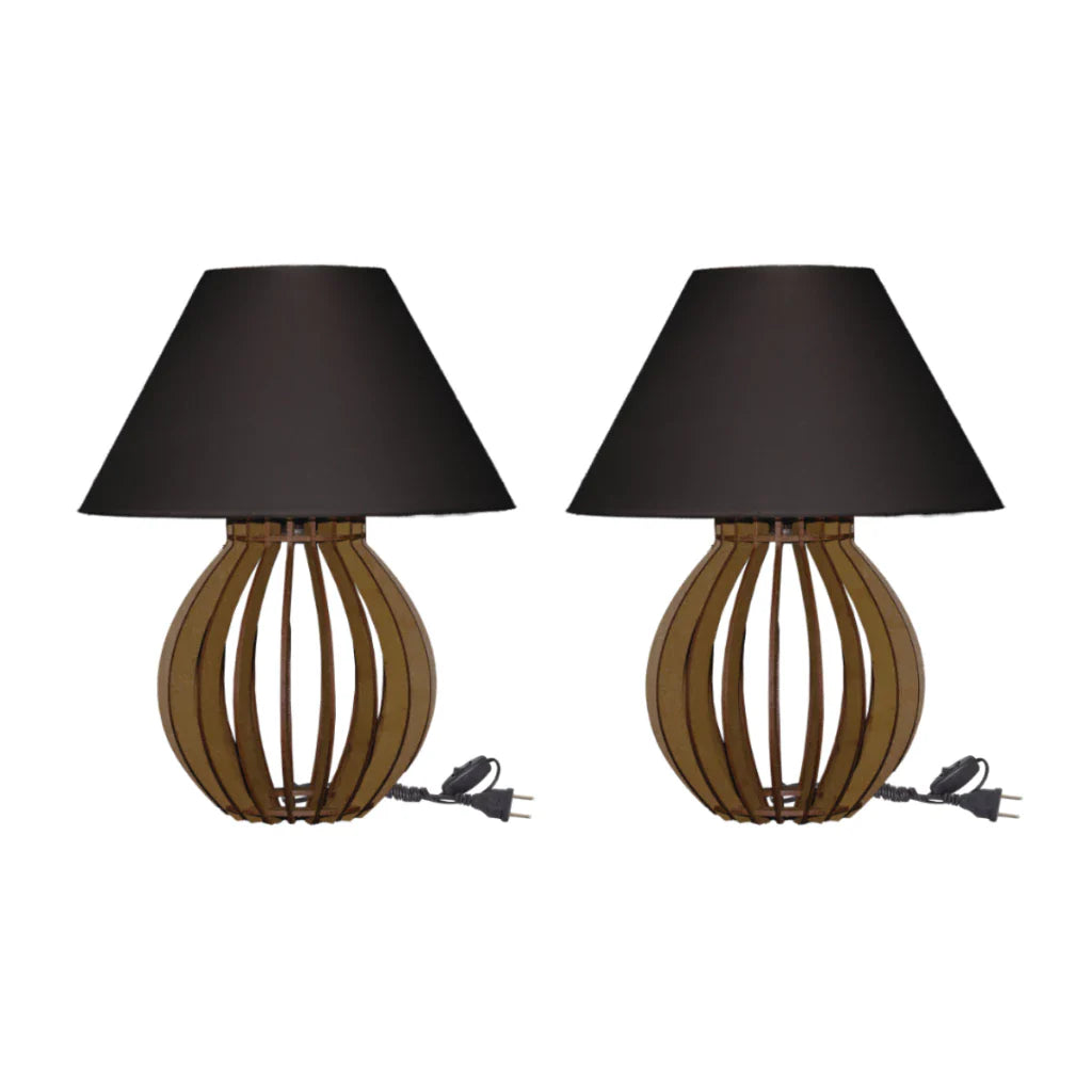 Kit 2 Abajures La Finesse com Cúpula – Elegância e Sofisticação para Sua Decoração - Nidus