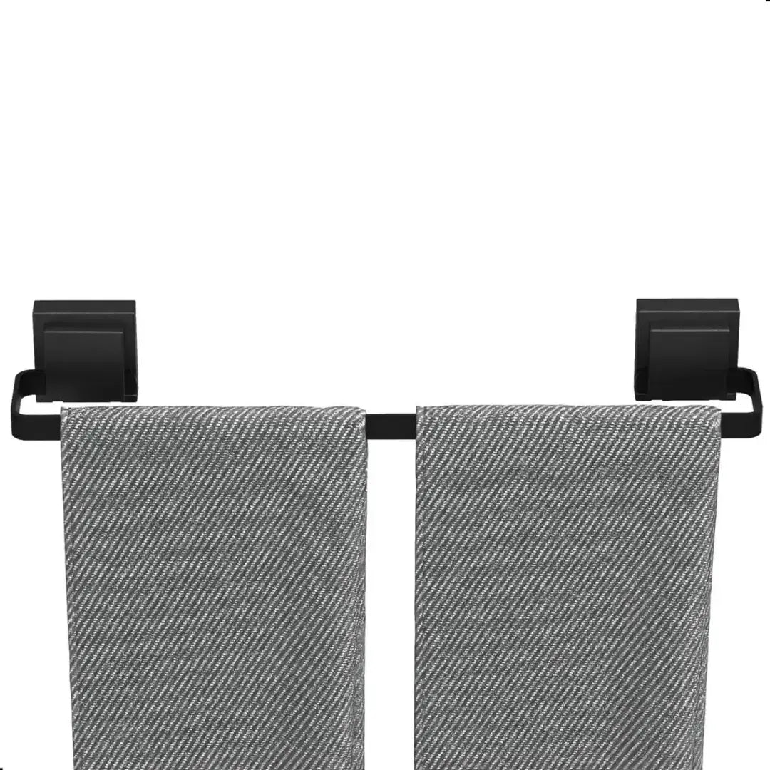 Kit Acessórios Para Banheiro Com Ventosa Preto 4 Peças - Nidus