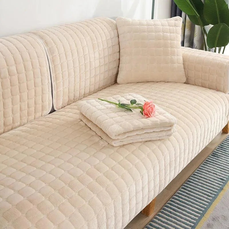 Capa para Sofá Flannel Plush Retrátil – Conforto e Proteção | NIDUS House