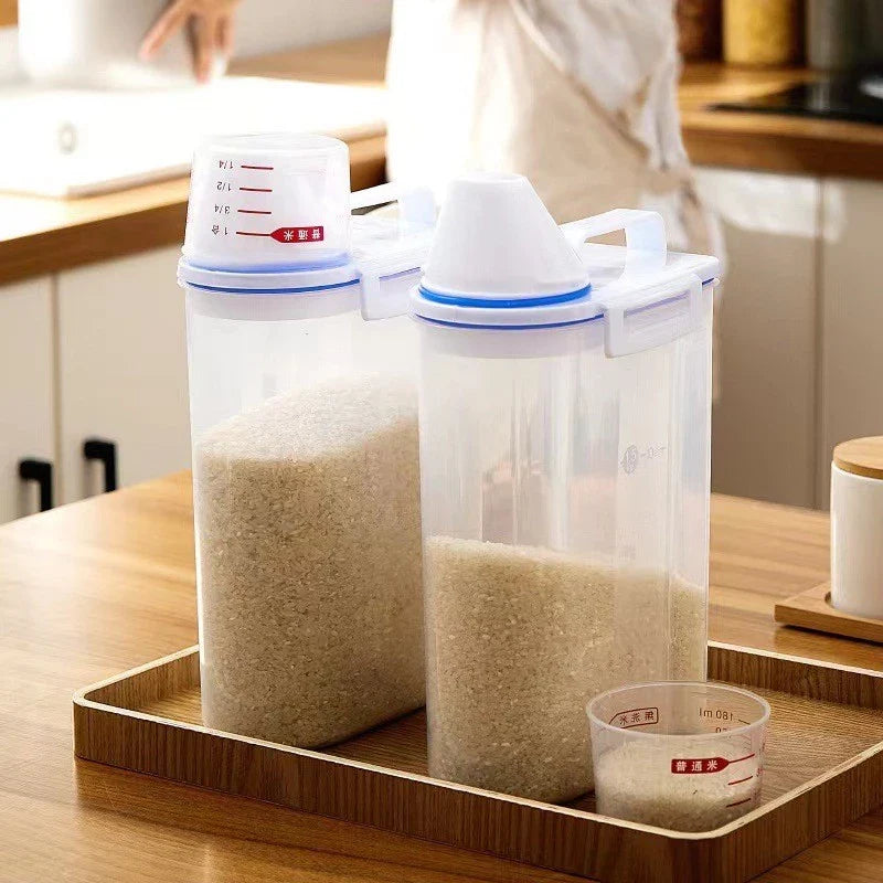 Kit 2 Pote Hermético com Copo Medidor Bico Dosador 2.5L - Nidus