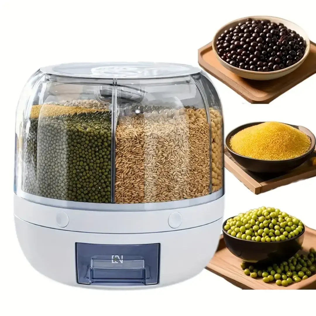 Dispenser de Cereais Giratório com 6 Divisórias - Nidus