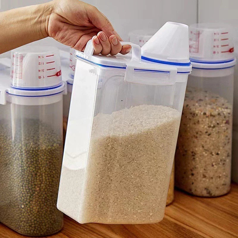Kit 2 Pote Hermético com Copo Medidor Bico Dosador 2.5L - Nidus