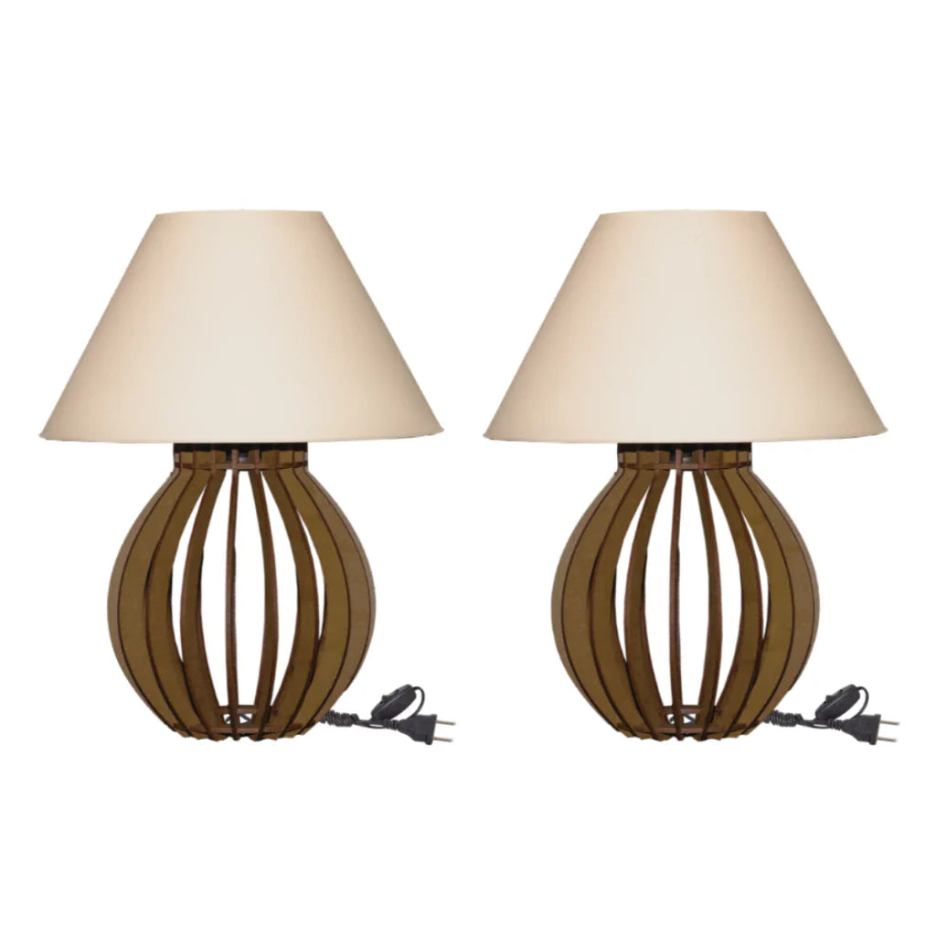 Kit 2 Abajures La Finesse com Cúpula – Elegância e Sofisticação para Sua Decoração - Nidus