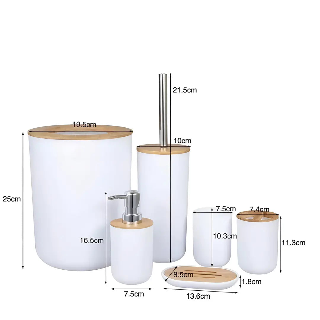 Kit Banheiro Conjunto 6 Peças Completo - Nidus