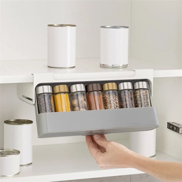 Porta Tempero 6 Potes Organizador Cozinha - Nidus
