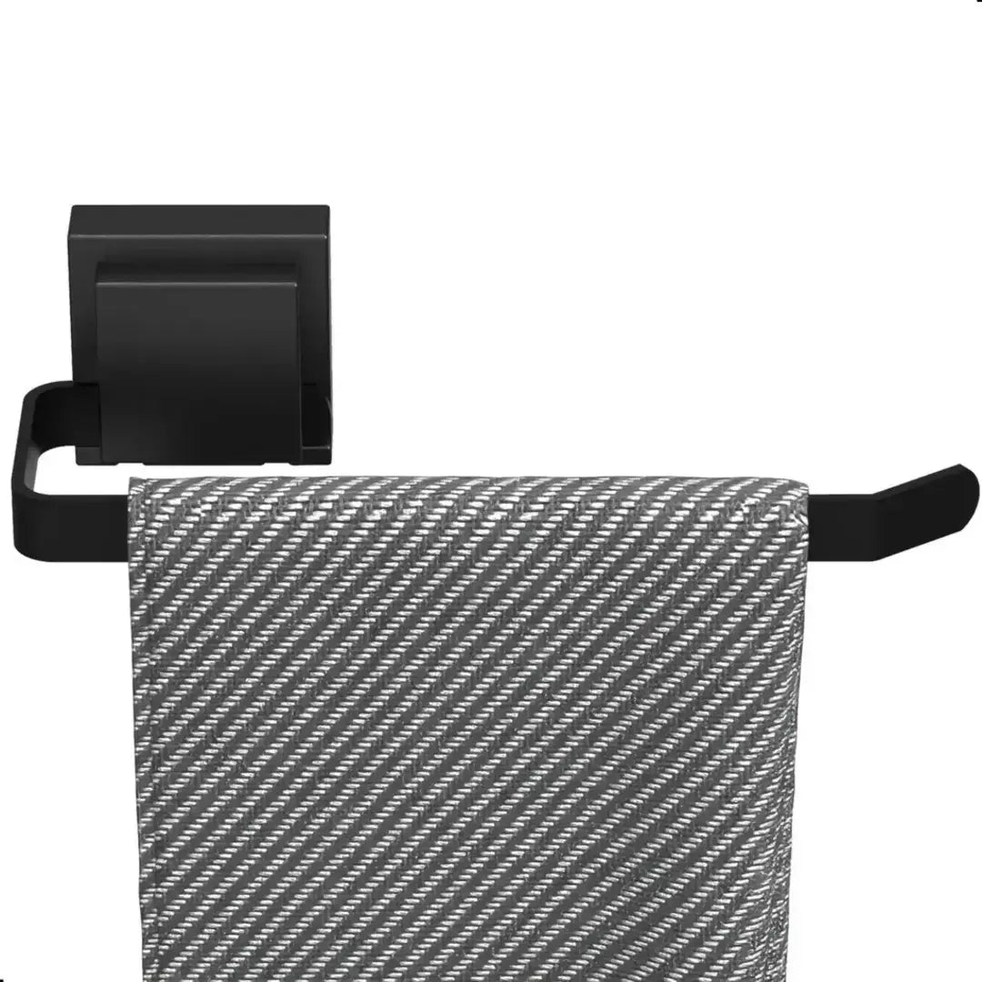 Kit Acessórios Para Banheiro Com Ventosa Preto 4 Peças - Nidus