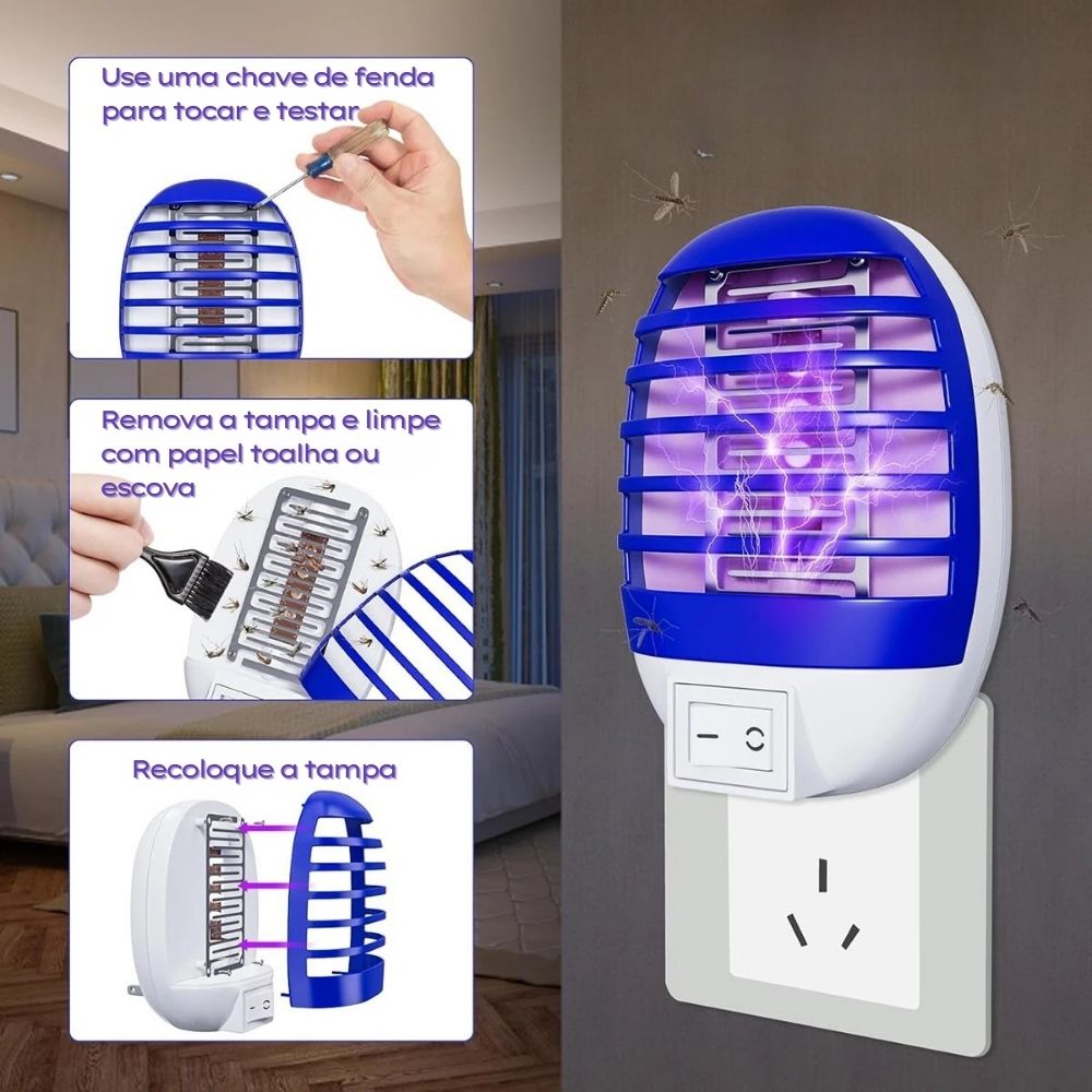 Lâmpada Mata-Mosquitos LED Killer - Nidus