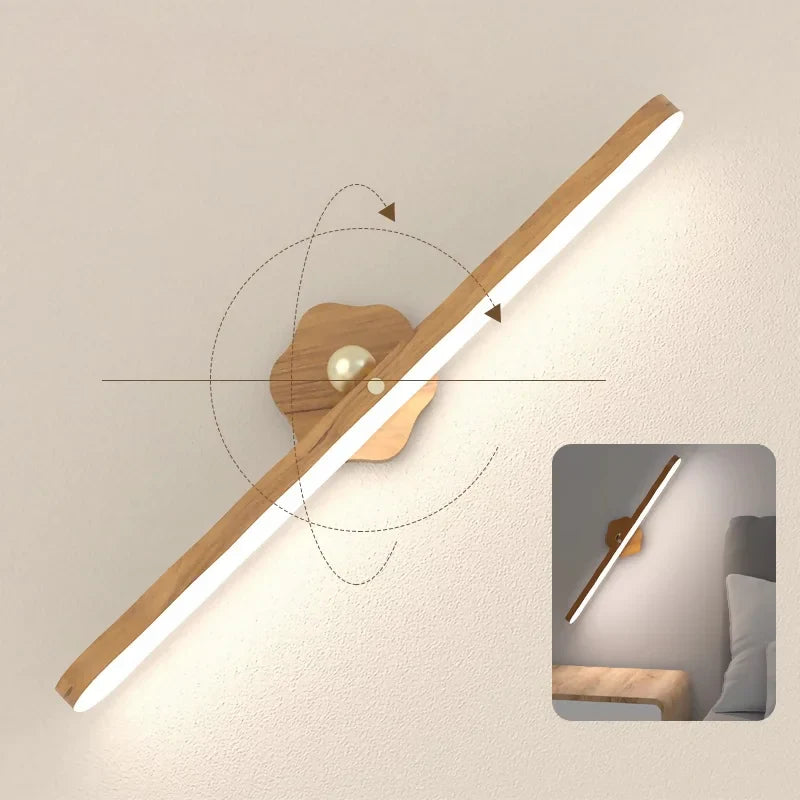 Luminária de Cabeceira Portátil USB Recarregável com Base Magnética - Nidus