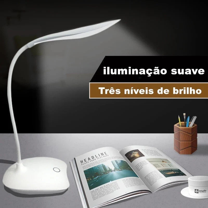 Luminária De Mesa Recarregável Flexível Sem Fio - Nidus