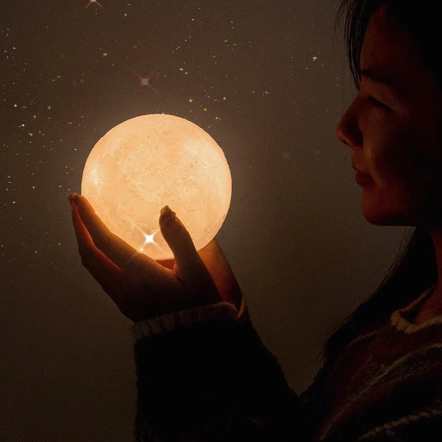 Luminária Lua 3D MoonGlow - Nidus