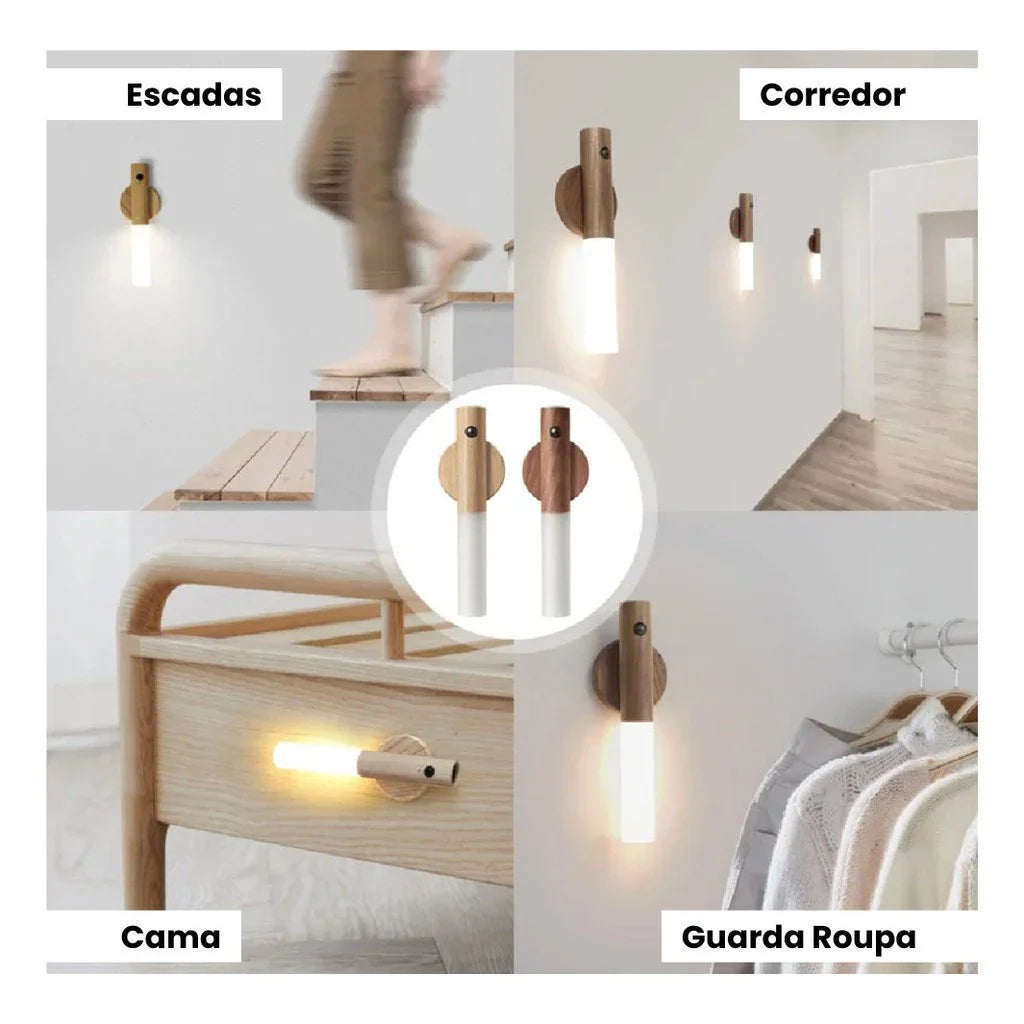 Luminária Magnética de Parede com Sensor Inteligente - Nidus