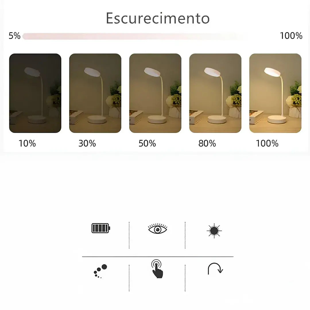 Luminária de Mesa FlexiGlow - Nidus