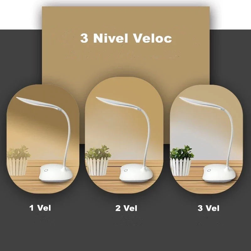 Luminária De Mesa Recarregável Flexível Sem Fio - Nidus