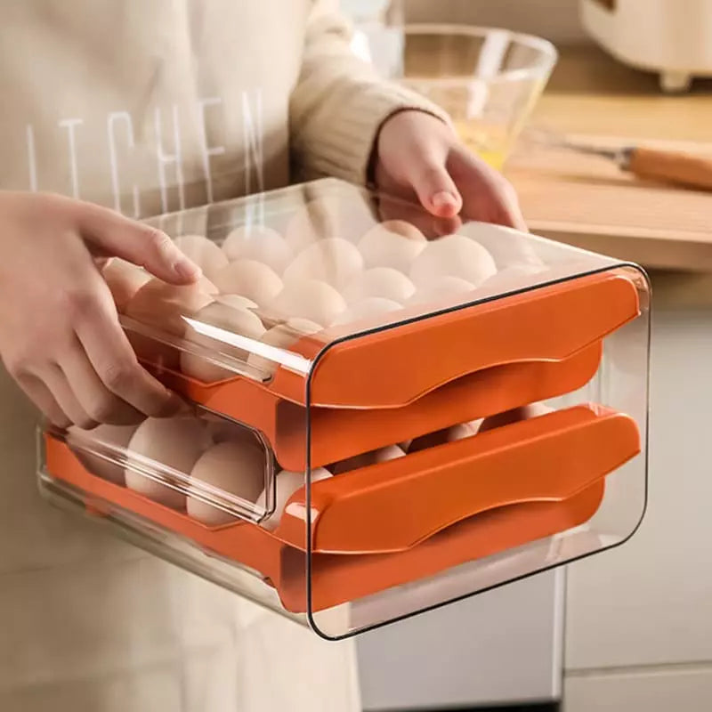 Organizador de Geladeira com Gaveta Dupla para Ovos - Nidus